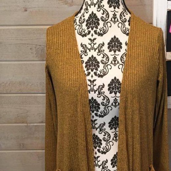 LuLaRoe Sarah in dark mustard color - Picture 2 of 2